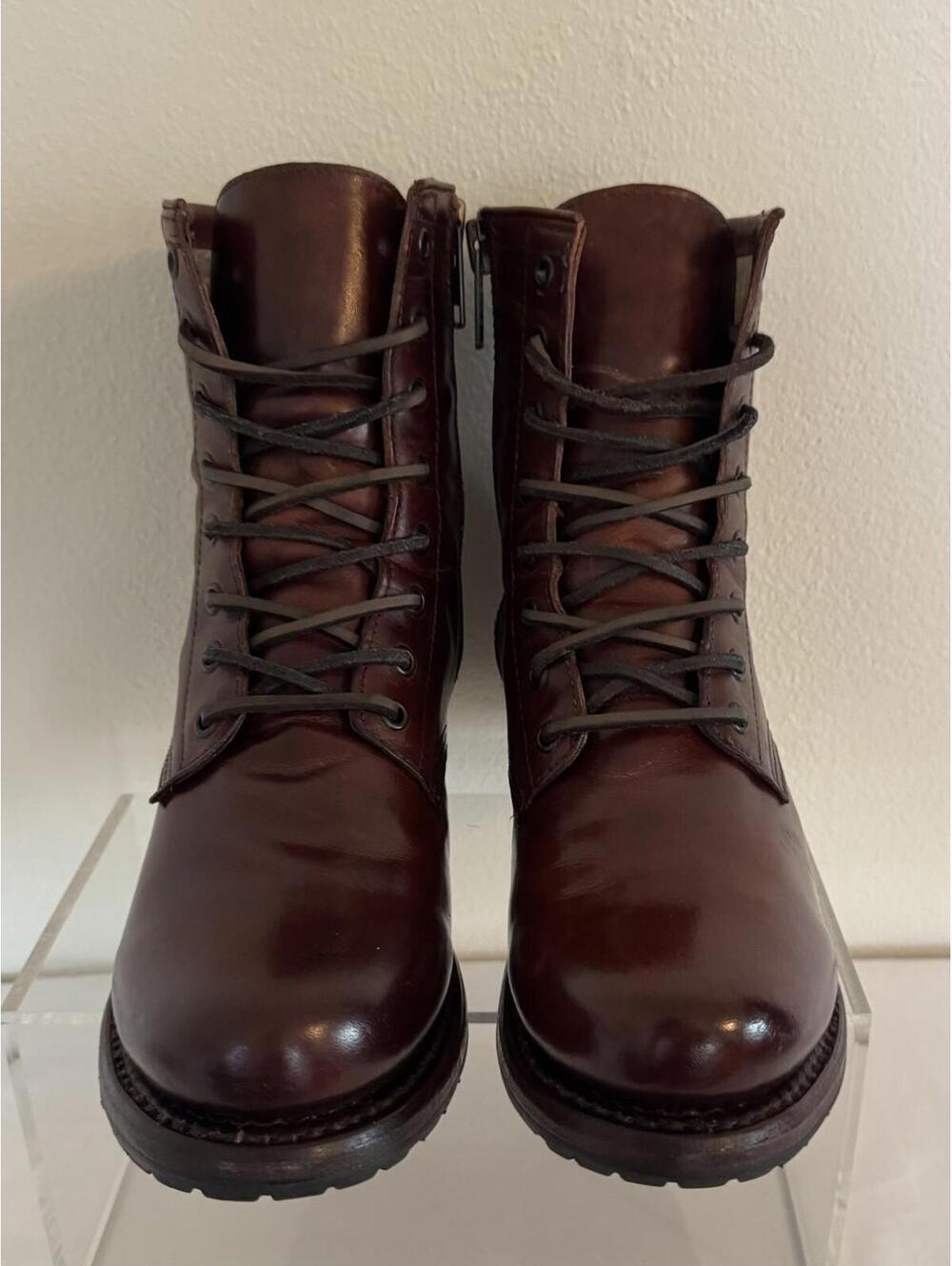 Freebird Womens Size 10 Manchester Brown Boots Side Zip-Up Excellent Condition